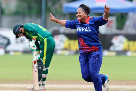 एसीसी महिला टी–ट्वान्टी इमर्जिङ टिम्स एसिया कपमा नेपाललाई ८८ रनको लक्ष्य 